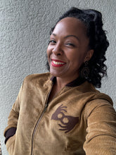 Load image into Gallery viewer, Interpreter Brown Corduroy Bomber Jacket