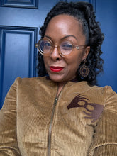 Load image into Gallery viewer, Interpreter Brown Corduroy Bomber Jacket