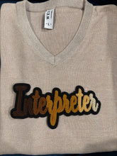 Load image into Gallery viewer, Multi-Color "Interpreter" Chenille Patch