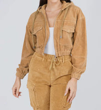Load image into Gallery viewer, Interpreter Brown Corduroy Bomber Jacket