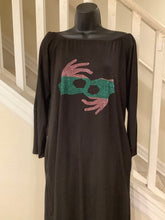 Load image into Gallery viewer, Long sleeve dress (w/pockets) Interpreter Hands (Pink &amp; Green)
