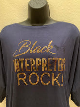 Load image into Gallery viewer, Off-shoulder Interpreter Hands Black Interpreters Rock
