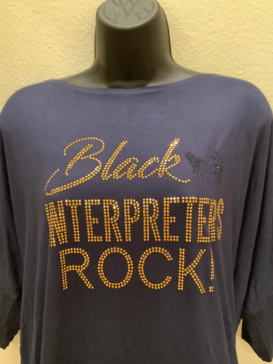 Off-shoulder Interpreter Hands Black Interpreters Rock