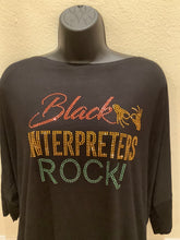 Load image into Gallery viewer, Off-shoulder Interpreter Hands Black Interpreters Rock
