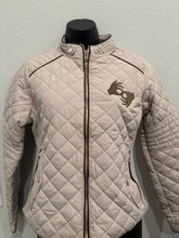 Load image into Gallery viewer, Suede Piping Quilted Padding Jacket with Embroidered Interpreter Symbol
