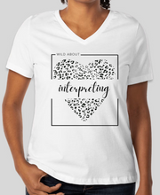 Load image into Gallery viewer, Wild About Interpreting V-neck T-Shirt 🐆
