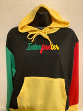 Load image into Gallery viewer, Interpreter Chenille Color Block Hoodie
